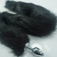 8 color for choose 78cm length long fox Tail Dia 27mm Anal Plug Metal Butt plug Role Play Flirting Fetish hot dog tail sex Toy