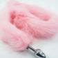 8 color for choose 78cm length long fox Tail Dia 27mm Anal Plug Metal Butt plug Role Play Flirting Fetish hot dog tail sex Toy