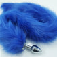 8 color for choose 78cm length long fox Tail Dia 27mm Anal Plug Metal Butt plug Role Play Flirting Fetish hot dog tail sex Toy