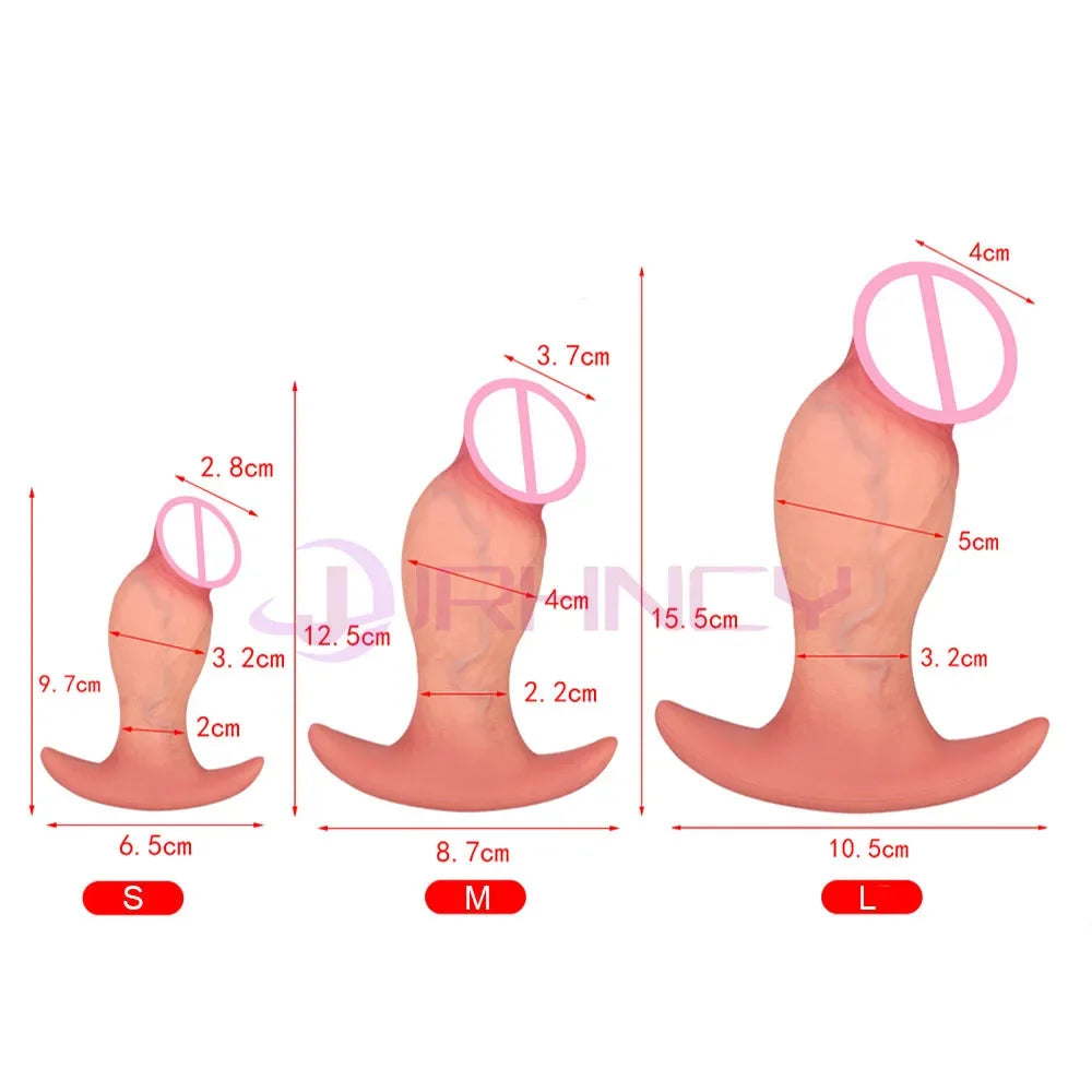 9.5cm Huge Anal Dildos Anchor Base Wear Butt Plug Silicone Soft ButtPlug Gay Sex Toys Women Dildos for Anal Plug Anal Dilation