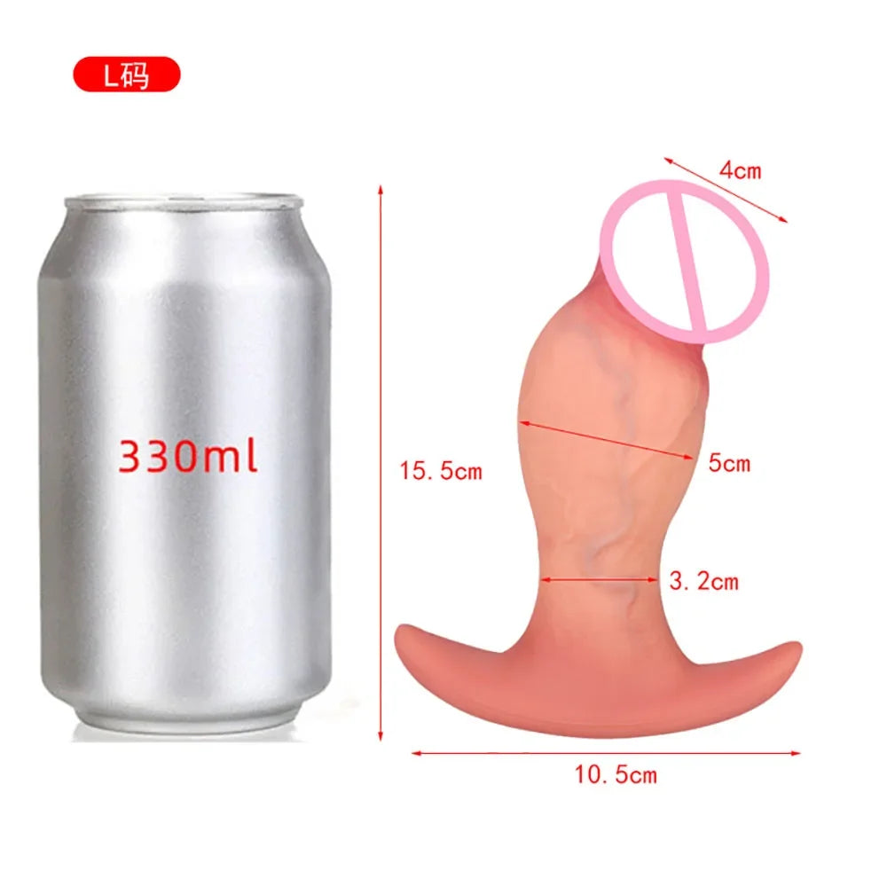 9.5cm Huge Anal Dildos Anchor Base Wear Butt Plug Silicone Soft ButtPlug Gay Sex Toys Women Dildos for Anal Plug Anal Dilation