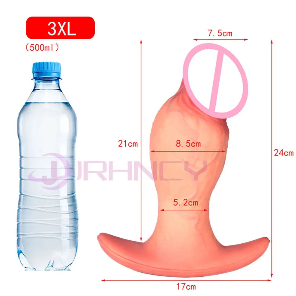 9.5cm Huge Anal Dildos Anchor Base Wear Butt Plug Silicone Soft ButtPlug Gay Sex Toys Women Dildos for Anal Plug Anal Dilation