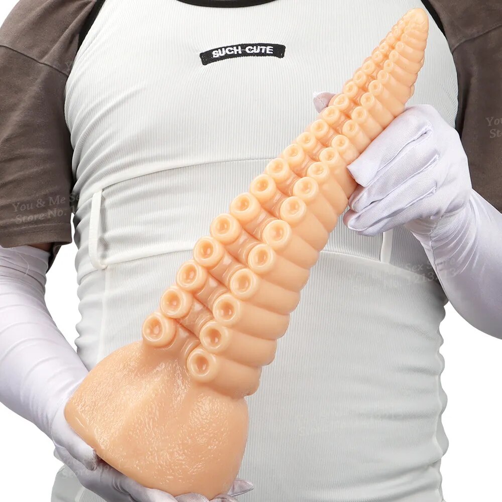 9.7*35cm Super Huge Octopus Tentacle Anal Plug Big Realistic Dildo Lar GXLOCK Store 9.7*35cm Super Huge Octopus Tentacle Anal Plug Big Realistic Dildo Lar GXLOCK Store