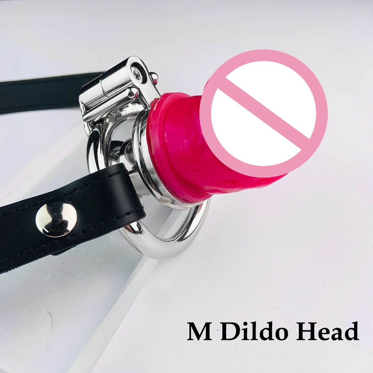 9CM Silicone Dildo With Stainless Steel Negative Penis Lock 정조대 DIY Kit Removable Chastity 콕링 Cage Male Adult Sextoy For Gay 18+