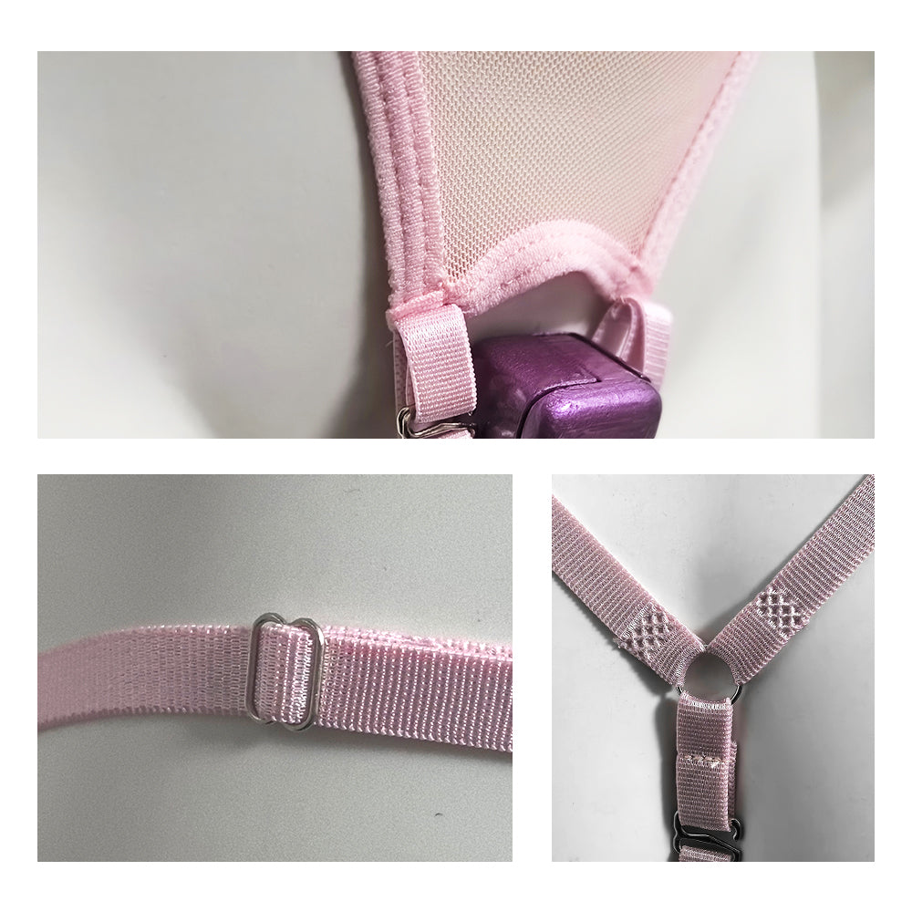 Pink Thong Chastity Cage Lock Fixed Belt Auxiliary Belt Anti Falling  BDSM