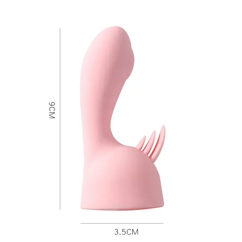 AV Vibrator Accessories Finger Shower Head Silicone Cover Female Masturbation Adult Sex Toy