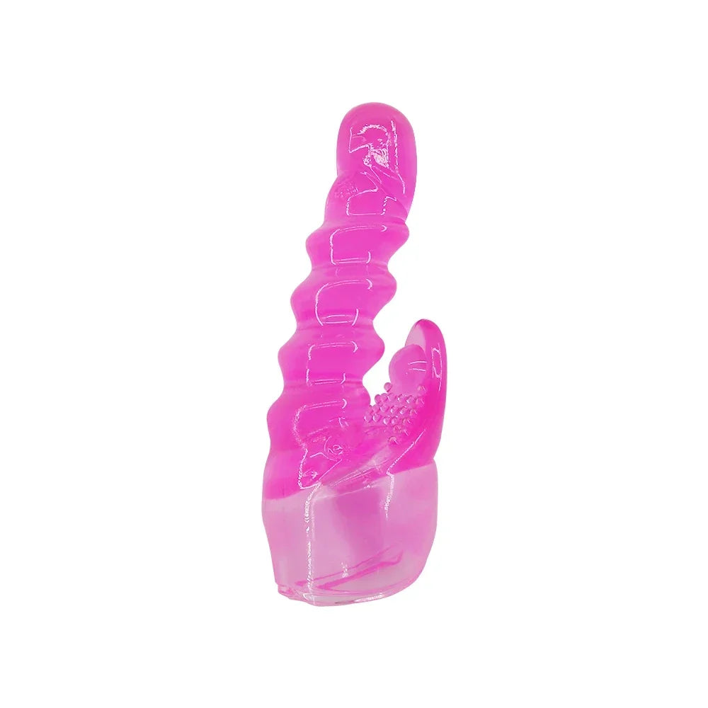 AV Vibrator Headgear Dildo G-Spot Vagina Stimulator Female Masturbator Magic Wand Head Cover Sex Toys for Women Erotic Products