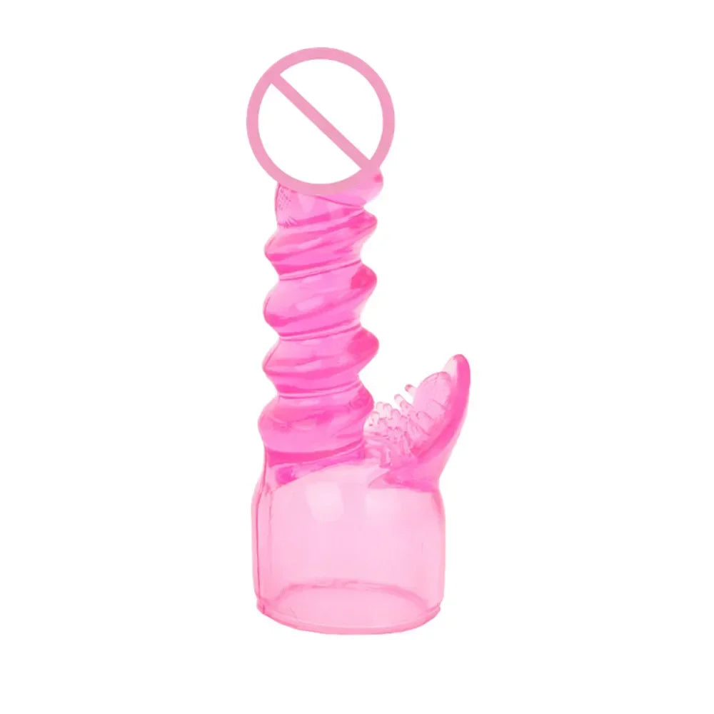 AV Vibrator Headgear Dildo G-Spot Vagina Stimulator Female Masturbator Magic Wand Head Cover Sex Toys for Women Erotic Products