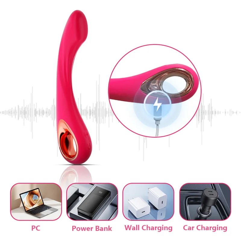 AV Wand Vibrator Sex Toys For Women Masturbation Vibrators G-spot Cirt Vibrating Massager Soft Silicone Adult Vibrator Sex Toy