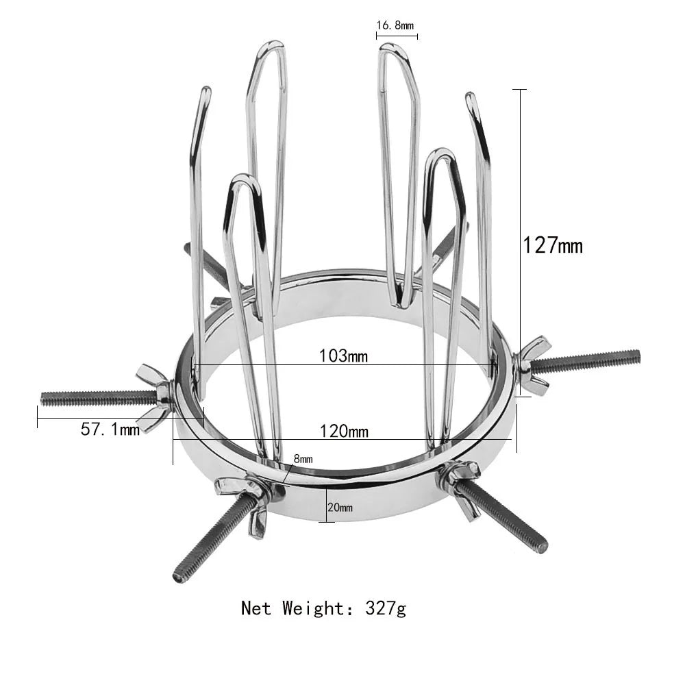 Adjustable Anal Dilator Ass Dilator Metal Stainless Steel Sex Toy For Male Female Anal Stretching Anal Exerciser Sex Products