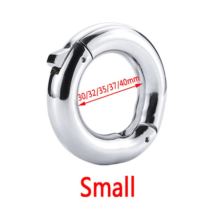 Adjustable Big Size Metal Penis Ring sex men Ball Stretcher Stainless Steel Penis cock ring Sex Toys For Men Delay Ejaculation