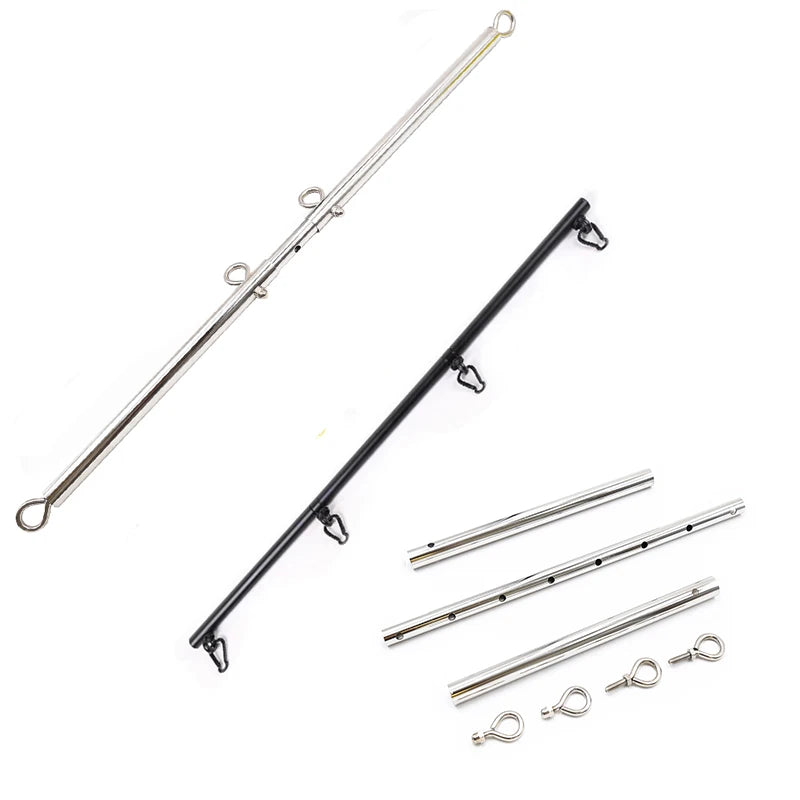 Adjustable Expandable Stainless Steel Spreader Bar for Handcuffs Ankle Cuffs Removable Metal Pipe BDSM Bondage Set Adult Games