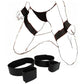 Adjustable Handcuffs Ankle SM Sex Toys Woman Cuffs Collar Wrist Mouth Gag Erotic Bdsm Bondage Set Restraint Adult Game Products