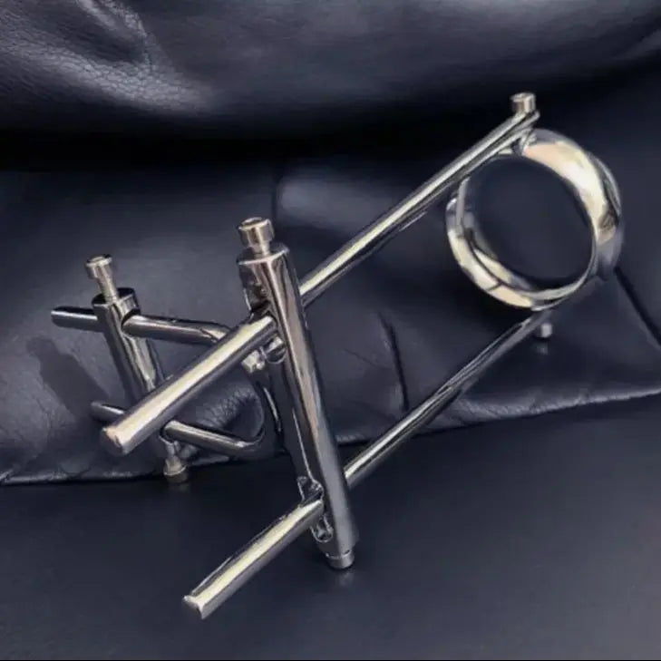 Adjustable Stainless Steel Penis Stretcher Trainer Device Penis Enlargement Cock Ring Men Masturbators Stimulate Sex Toys