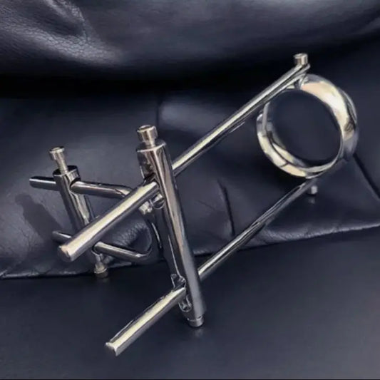 Adjustable Stainless Steel Penis Stretcher Trainer Device Penis Enlargement Cock Ring Men Masturbators Stimulate Sex Toys