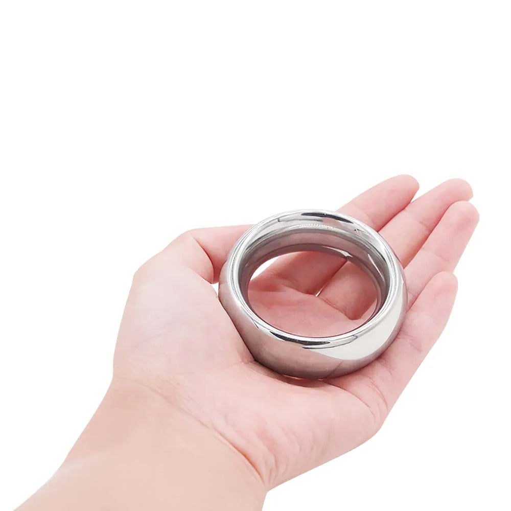 Adjustable Stainless Steel Penis Stretcher Trainer Device Penis Enlargement Cock Ring Men Masturbators Stimulate Sex Toys