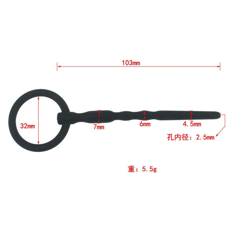 Adjustable Urethral Catheter Urethra Expander Glans Hole Stimulator Urethral Sounds Metal Penis Plug for Men Gay Adult Sex Toys