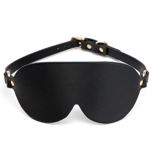 Adult Blindfold Sex Games Faux Leather BDSM Eye Mask For Men Women 18+ Exotic Riveted PU Buckle Sexy Party Club Coslay Mask