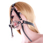 Adult Double O-Rings Stainless Steel Open Mouth Ring Gag Head Hood Harness Strap BDSM Restraint Bondage Sex Toy