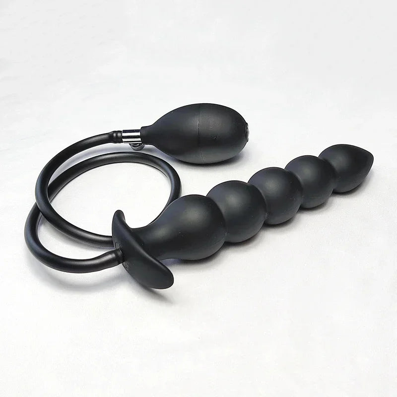 Adult G spot Expansion Stimulator Inflatable Anal Butt Plug Dilator Big Dildo Insertion Sex Toy Male Prostate Massager