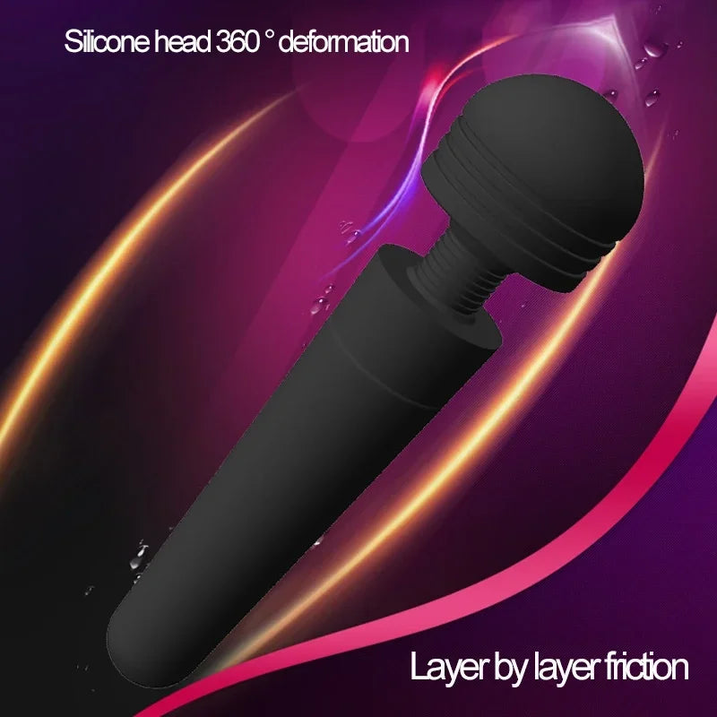 Adult Magic Wand Dildo G Spot Vibrator Sex Toys For Woman Breast Vagina Clitoris Stimulator Couples Erotic Vibrators For Women