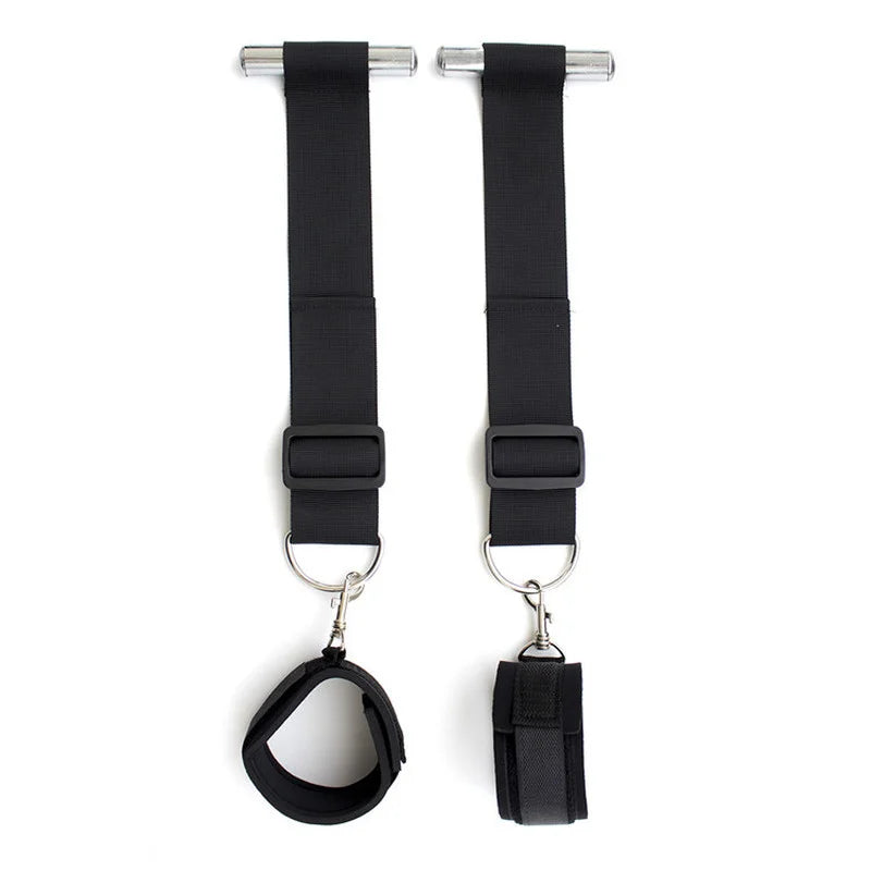 Adult Sex Hanging Door Handcuffs BDSM Bondage Gear Erotic Restraint Strap Slave Adult Products Sex Toys for Woman Men Couple