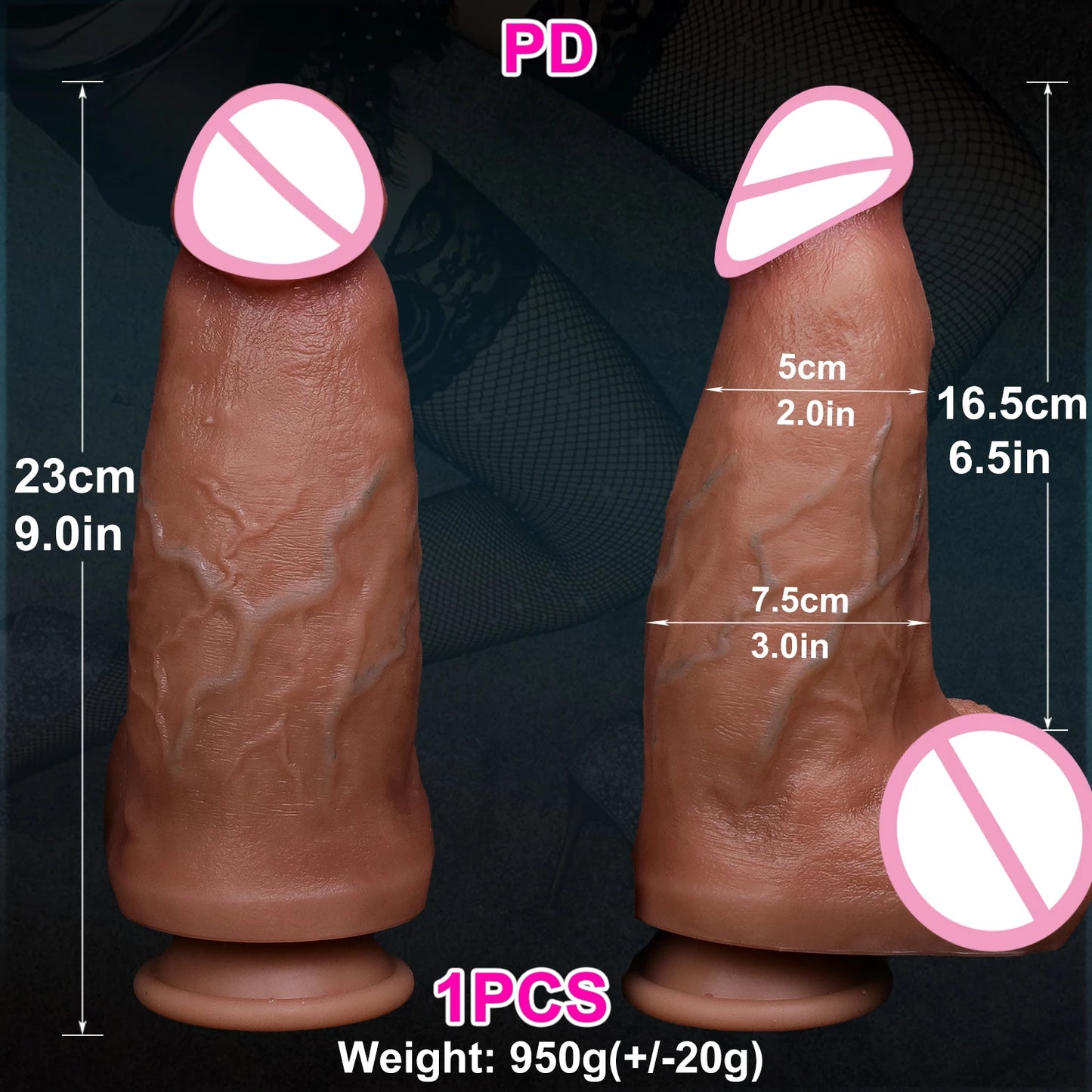 Advanced Silicone Big Soft Dildo Realistic Thick Double Penis Gay Masturbation Cock Anal Sex Toy for Man Woman Suction Cup Dick