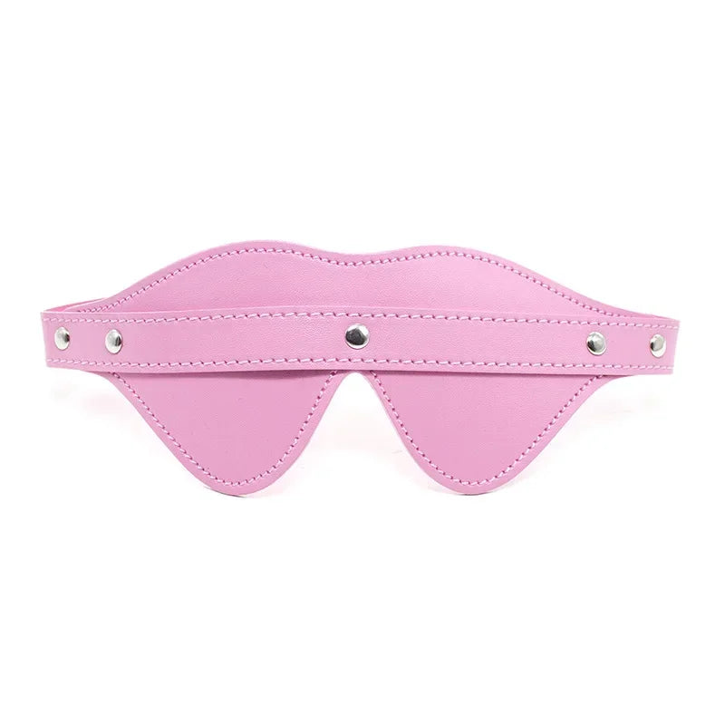 Alternative Supplies Dual-use Leather Eye Mask Sexy Black Mask Sexy Tools Seductive Flirty Mask Cover Eye Head