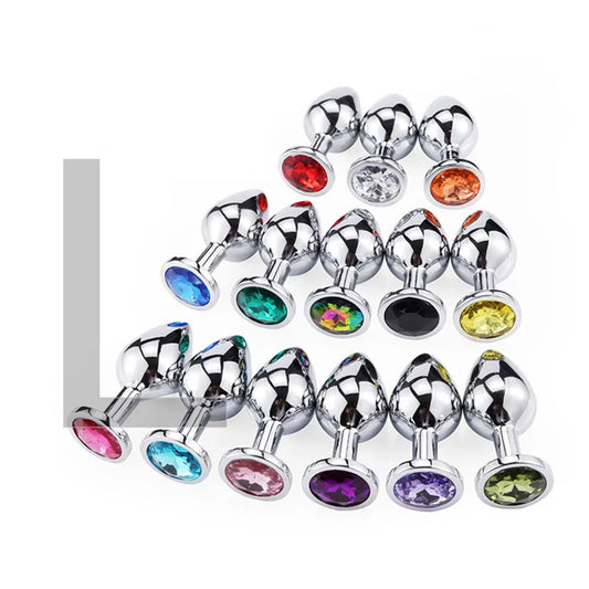 Beads Crystal Jewelry Round Butt Plug