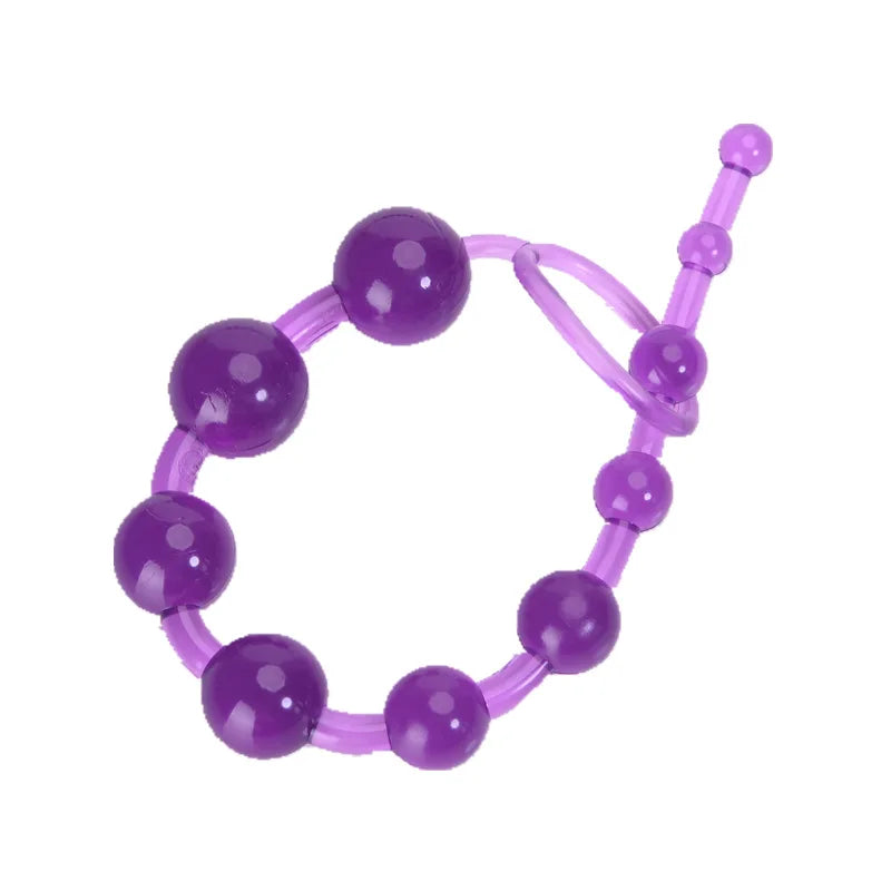 Anal Beads Sex Toys for Women Men Gay Buttplug Beads Long Butt Beads Vagina Clit Pull Ring Ball Anal Stimulator Sex Accessories