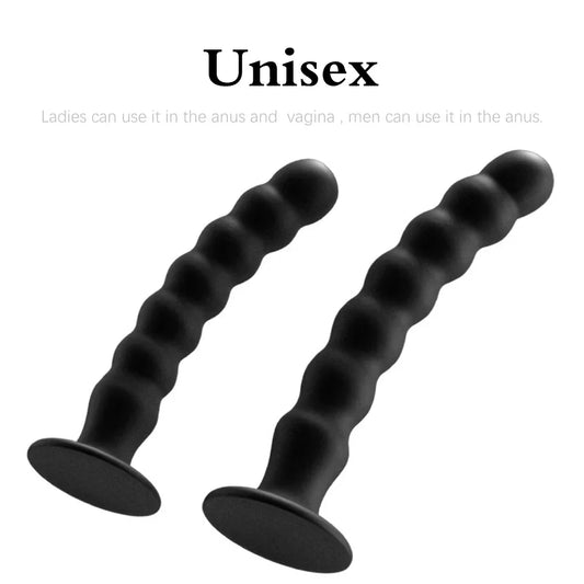 Anal Plug Prostate Massager Sex Products Vaginal Stimulator With Strong Sucker Silicone Bead Dildo Sex Toys for Man and Woman