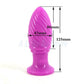 Anal Plug Screw Thread Butt Stopper Dildo,Max Dia 4.7cm Anal Toy Big Medical PVC Material Large Butt Plug,Gay Anal Ball Sex Toys