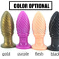 Anal Plug Screw Thread Butt Stopper Dildo,Max Dia 4.7cm Anal Toy Big Medical PVC Material Large Butt Plug,Gay Anal Ball Sex Toys