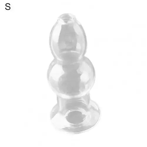 Anal Plug Smooth Fast Adaptation Rounded Tip Transparent Anal Butt Plug for Beginner