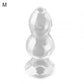 Anal Plug Smooth Fast Adaptation Rounded Tip Transparent Anal Butt Plug for Beginner