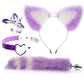 Set of Fox Tail Butt Plug Sexy Plush Cat Ear Headband Necklace