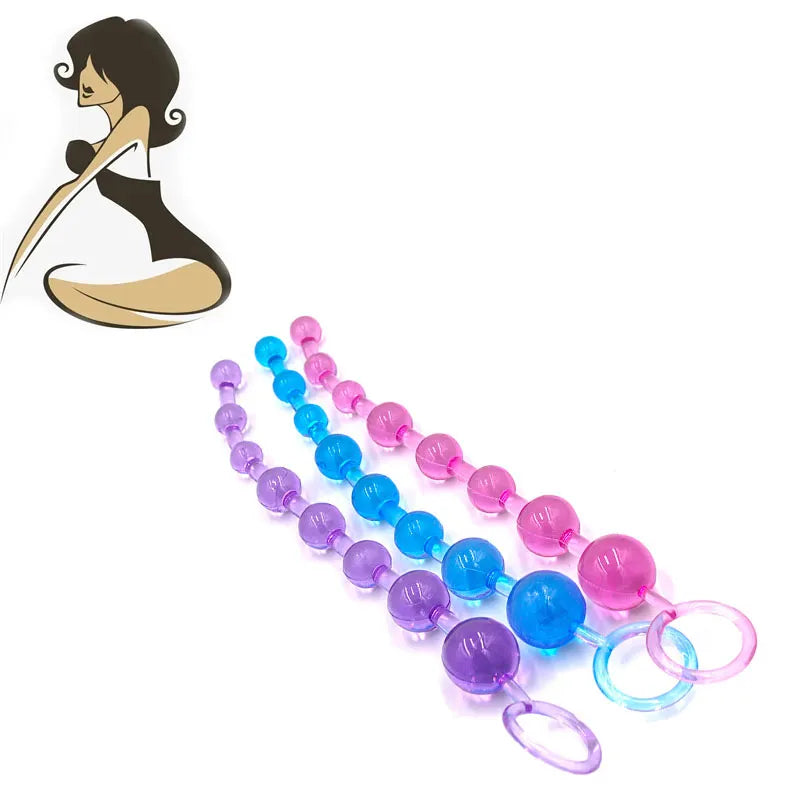 Anal Sex Toys Soft Silicone Anal Balls Butt Plug Anal Sex Toys for Adults Small Anal Beads Sex Products For Beginners Products