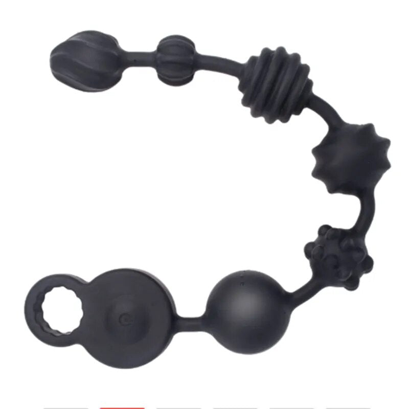 Anal Stimulator Ball Beads Butt Plug 3 Motors Powerful Vibrating Masturbation Adult Sex Toys Products for Women Men Gay Couple