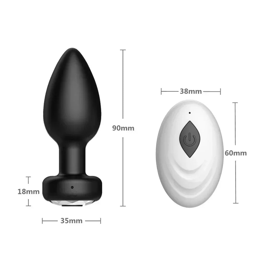 Anal Vibrator For Men Wireless Remote Control Silicone Butt Plug For Gay Plug Sex Toy For Women Adult Products Prostate Massager