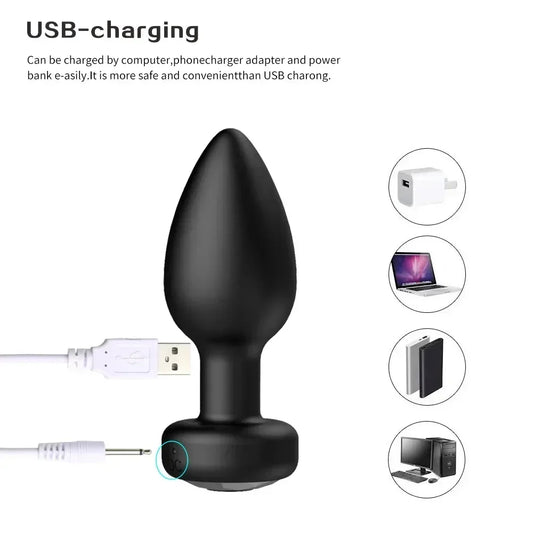 Anal Vibrator For Men Wireless Remote Control Silicone Butt Plug For Gay Plug Sex Toy For Women Adult Products Prostate Massager