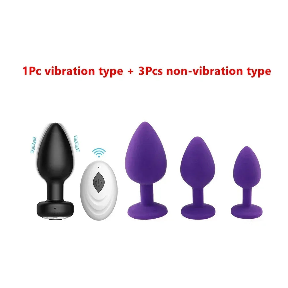 Anal Vibrator For Men Wireless Remote Control Silicone Butt Plug For Gay Plug Sex Toy For Women Adult Products Prostate Massager