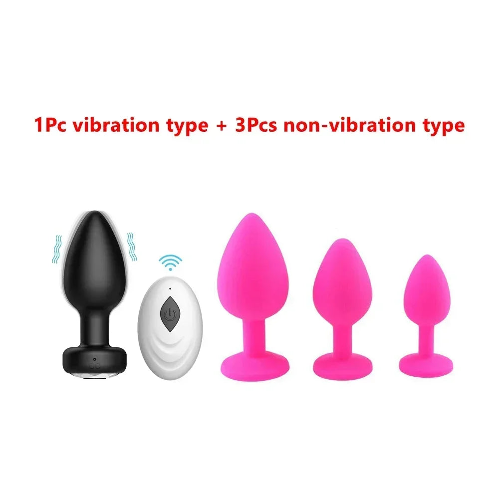 Anal Vibrator For Men Wireless Remote Control Silicone Butt Plug For Gay Plug Sex Toy For Women Adult Products Prostate Massager