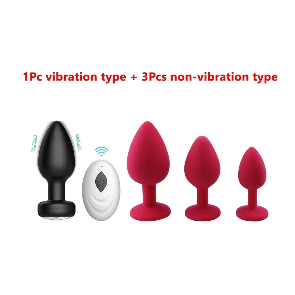 Anal Vibrator For Men Wireless Remote Control Silicone Butt Plug For Gay Plug Sex Toy For Women Adult Products Prostate Massager