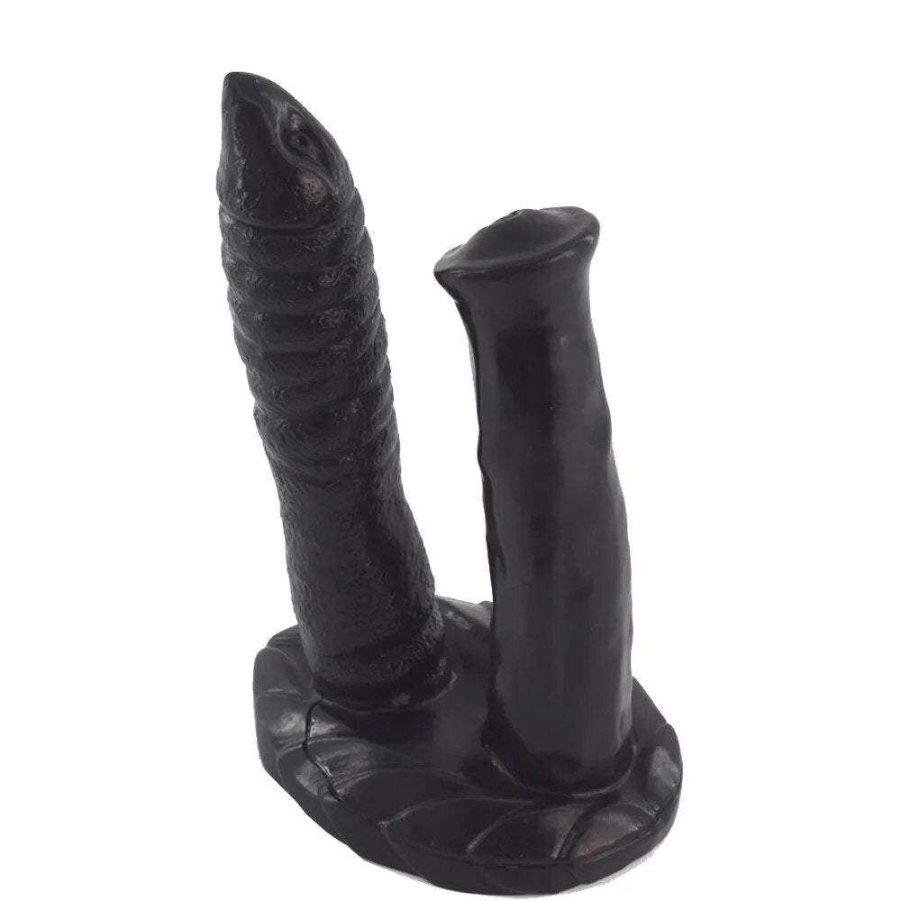 Animal Horse Dildos Double Penetration Vagina and Anus Soft Skin Feel –  GXLOCK Store