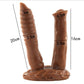 Animal Horse Dildos Double Penetration Vagina and Anus Soft Skin Feel Penis Double Headed Phallus Sex Toy for Women Masturbation