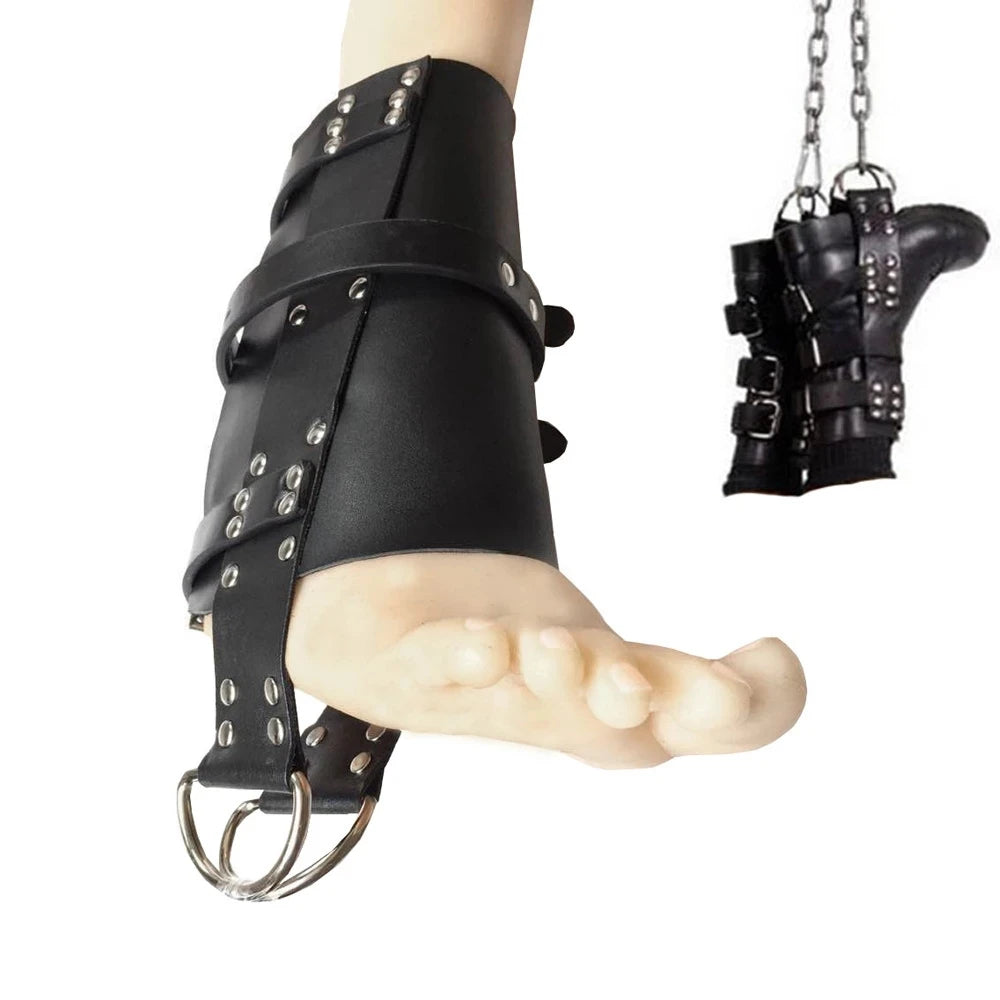 Ankle Boot Suspension Cuffs Feet Binder Restraints Role Play Bondage Hanging Feet Harness Costume BDSM Sex Toys Couple Fun