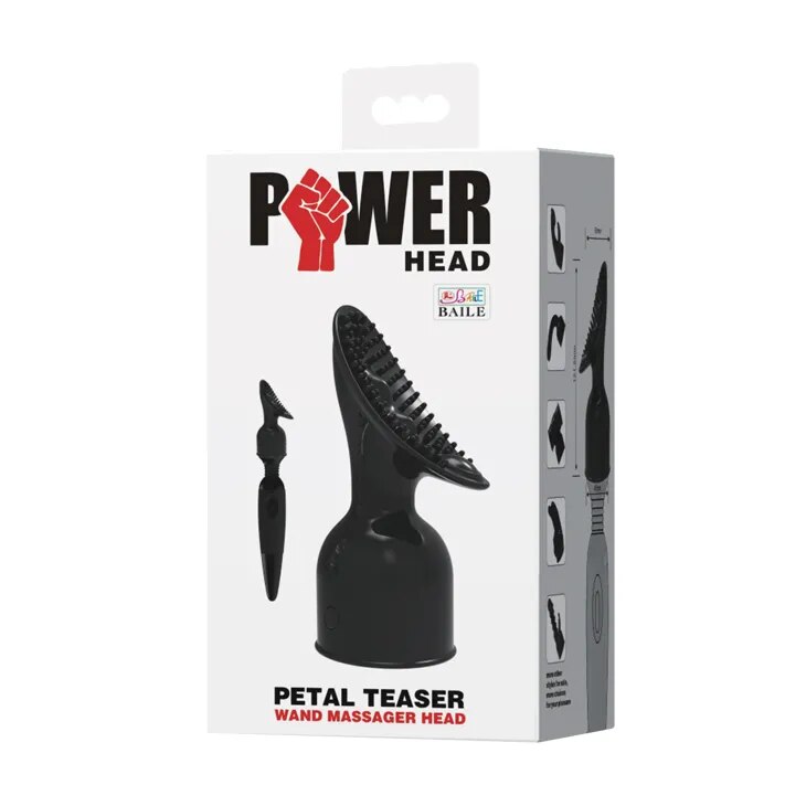 BAILE 9 Size AV Vibrator Headgear G-spot Stimulator Female Masturbator Sex Products Magic Wand Vibrator Head Attachments Sex Toy