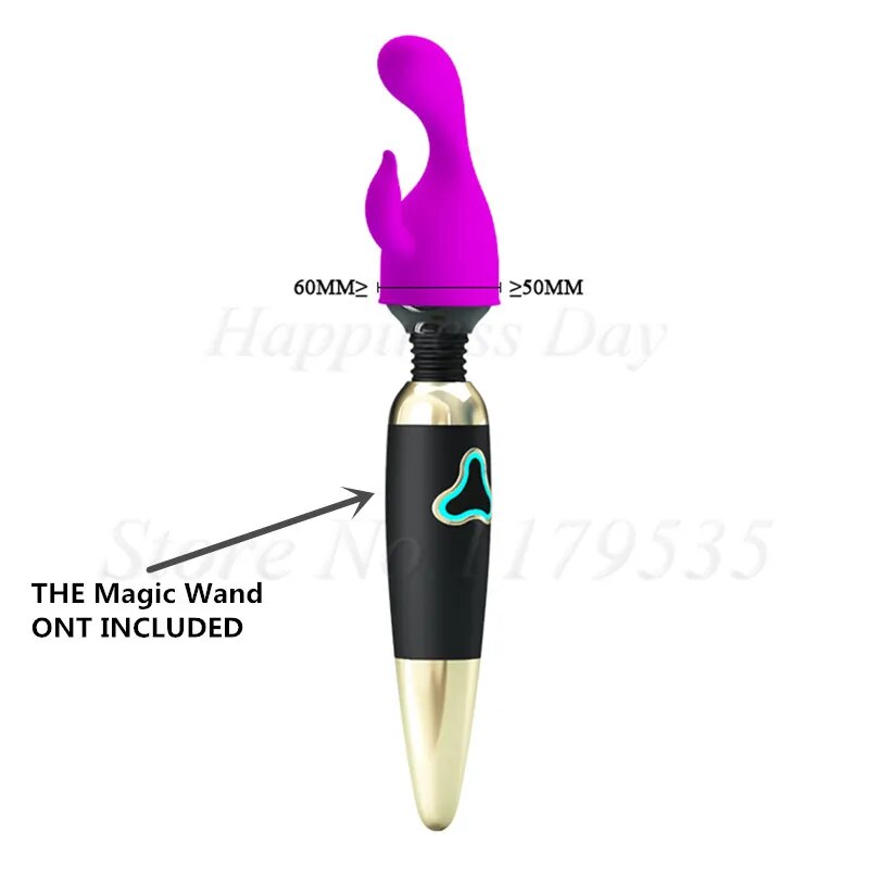 BAILE 9 Size AV Vibrator Headgear G-spot Stimulator Female Masturbator Sex Products Magic Wand Vibrator Head Attachments Sex Toy