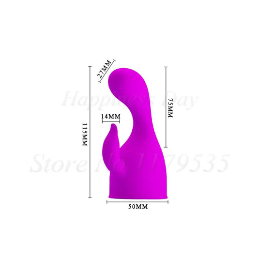 BAILE 9 Size AV Vibrator Headgear G-spot Stimulator Female Masturbator Sex Products Magic Wand Vibrator Head Attachments Sex Toy