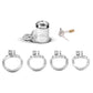 BDSM 2024 Pink Inverted Chastity Cage With 4 Size Cock ring For Man Brutal Adult Games Sissy Penis Ring Adult Erotic Sex Toys18+